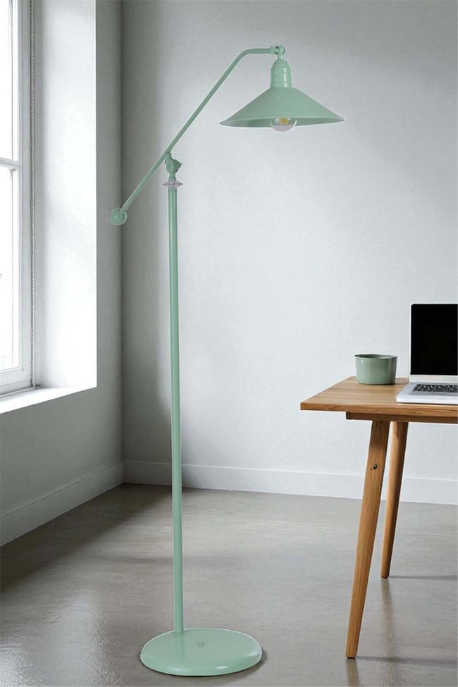 Lumexx Moka Yeşil Lambader Metal Başlıklı