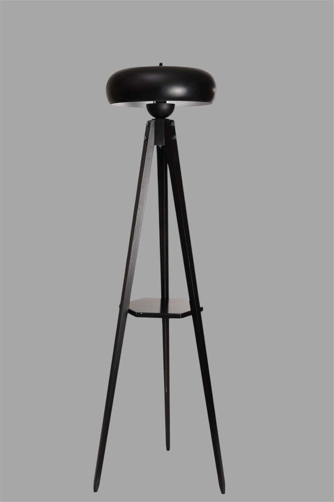 Lumexx Sehbalı Tripod Siyah Lambader Smith Siyah Başlıklı