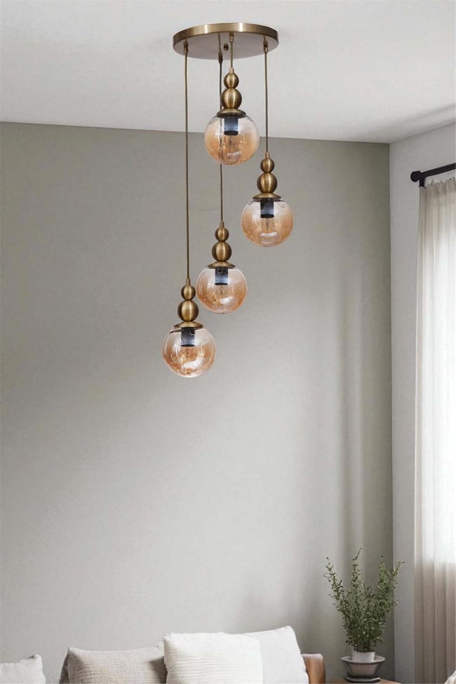 Lumexx Yaren 4 Lü Tepsili Eskitme Bal Camlı Sarkıt