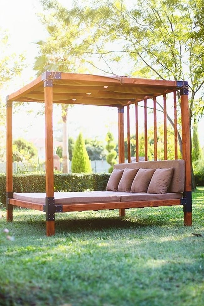 Mandu Ahşap Loca (Dış Mekân Yatak) Sg07