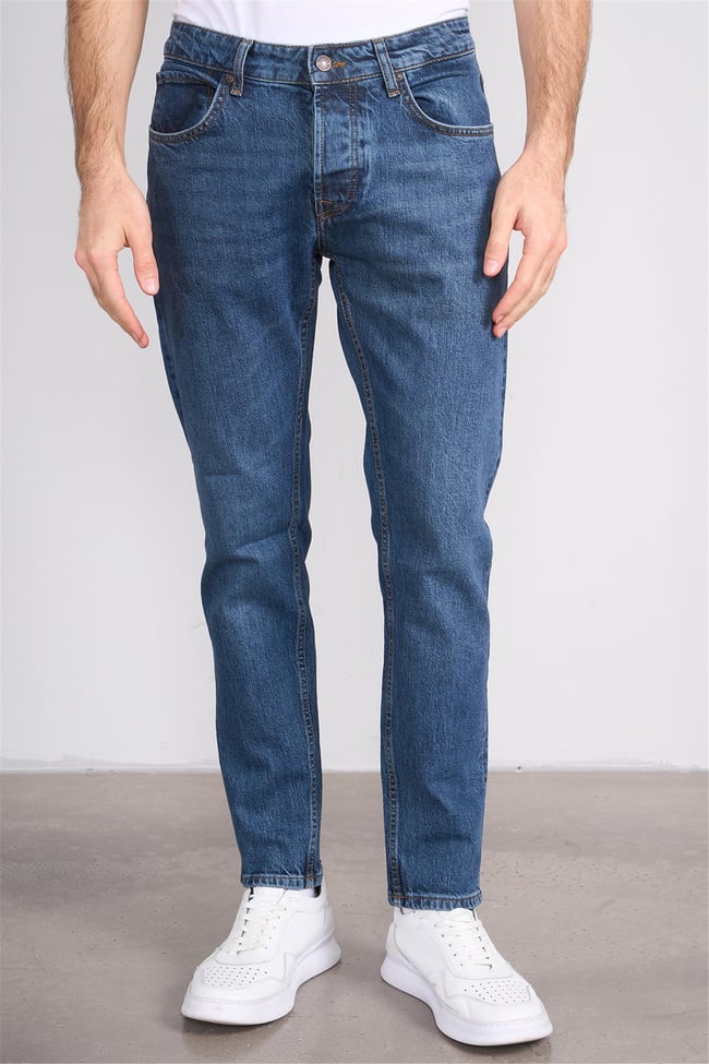 Mareteks 1124-C04-Napolı D.Blue Zkb. Erkek Denım Pantolon