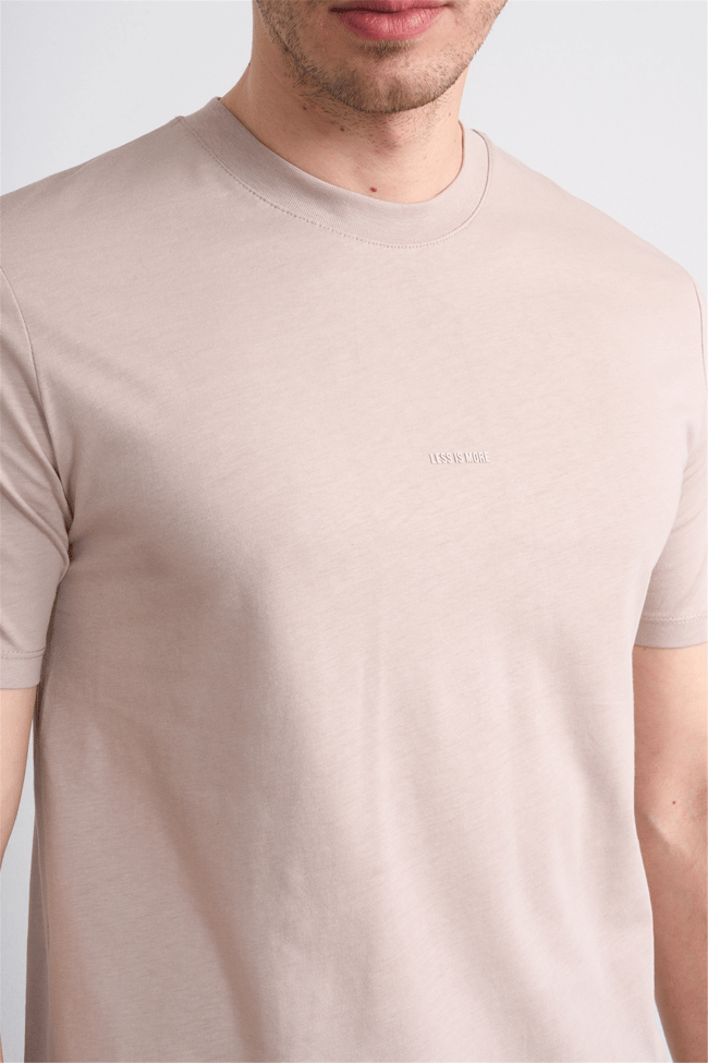 Mareteks 2600 Js Pudra Erkek 0 Yaka Less Is More Suprem T-Shırt