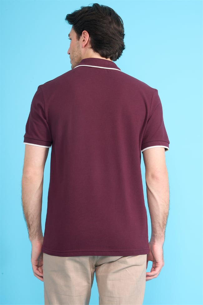 Mareteks 2653 Js Vısne Erkek Polo Yaka Garnılı Pıke T-Shırt
