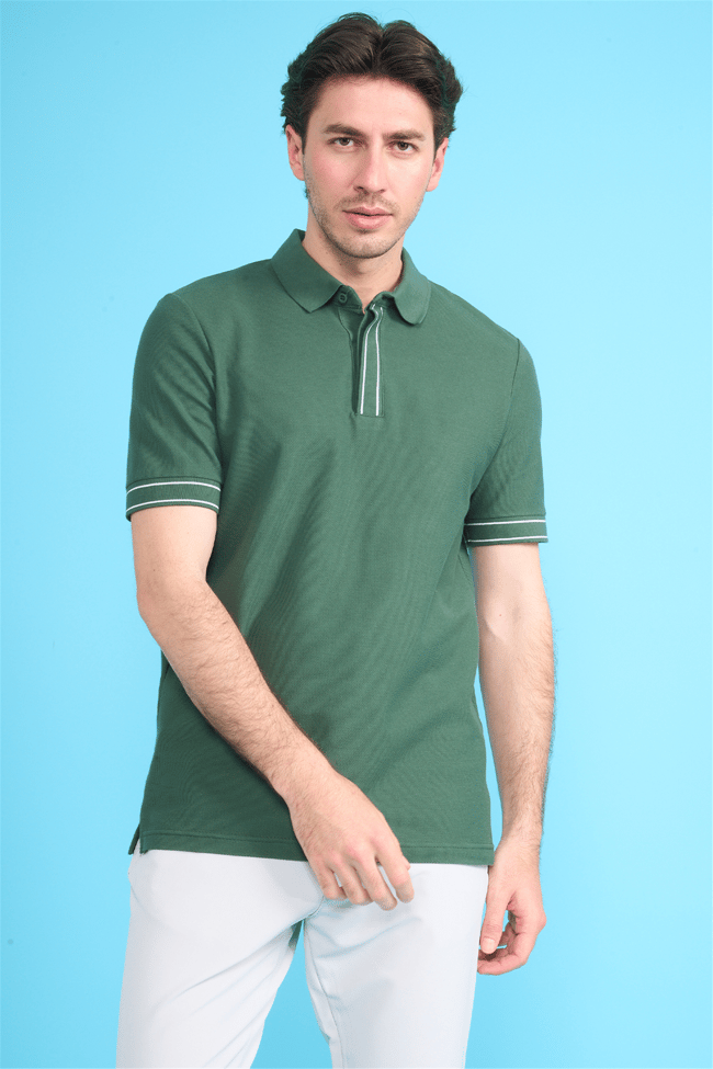 Mareteks 2657 Js Neftı Erkek Polo Yaka Pat Ekstrafor Pıke T-Shırt