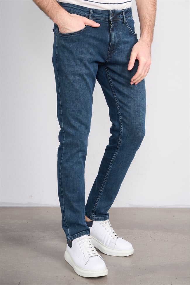 Mareteks 3300-C58-Tokyo Blue Hakı Zkb. Erkek Denım Pantolon