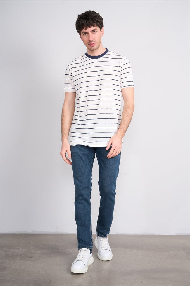 Mareteks 3300-C58-Tokyo Blue Hakı Zkb. Erkek Denım Pantolon