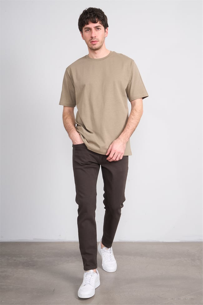 Mareteks 5900-C73-Mılano Brown P.B. Erkek Denım Pantolon