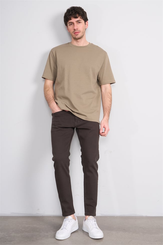 Mareteks 5900-C73-Mılano Brown P.B. Erkek Denım Pantolon