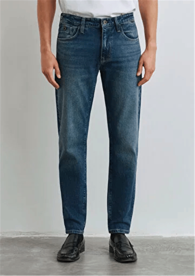 Mavı M0010172-90981 London Deep Blue Denım Erkek Tapered Denım Pantolon