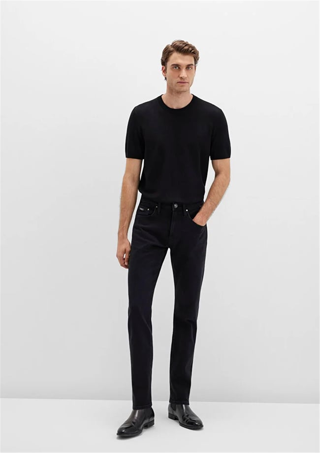 Mavı M0035190822 Marcus Deep Smoke Lux Black Erkek Slım Straıght Denım Pantolon
