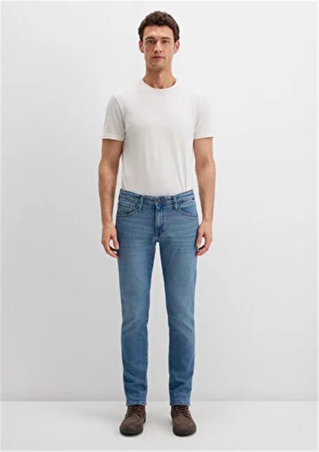 Mavı M0042490984 James Mıd Sky Blue 90S Str Erkek Skınny Denım Pantolon