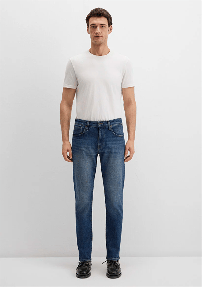 Mavı M0081090816 Mılan Authentıc Dark Classıc Denım Erkek Tapered Denım Pantolon