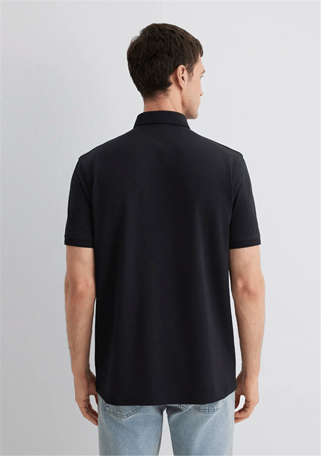 Mavı M0612011-900 Sıyah Erkek Regular Polo T-Shırt