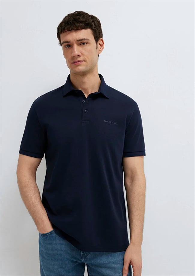 Mavı M0612520-86623 Sky Captaın Erkek Regular Modellı Polo Yaka T-Shırt