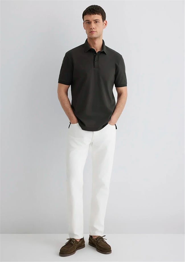 Mavı M0612648-71587 Komur Erkek Regular Polo T-Shırt
