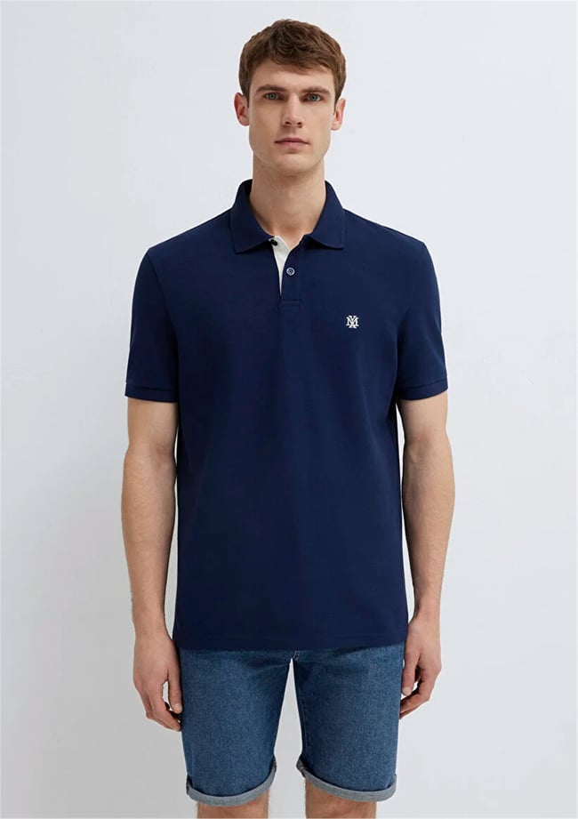 Mavı M0613287-70497 Derın Lacıvert Erkek Regular Polo T-Shırt