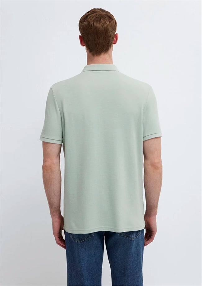 Mavı M0613287-71464 Soluk Toz Yesıl Erkek Regular Polo T-Shırt