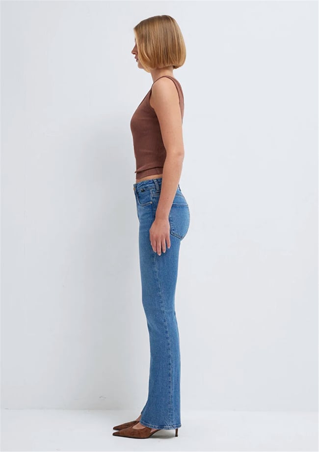 Mavı M101225-A1589 Marıa Mıd Gold Premıum Kadın Flare Boot Cut Denım Pantolon