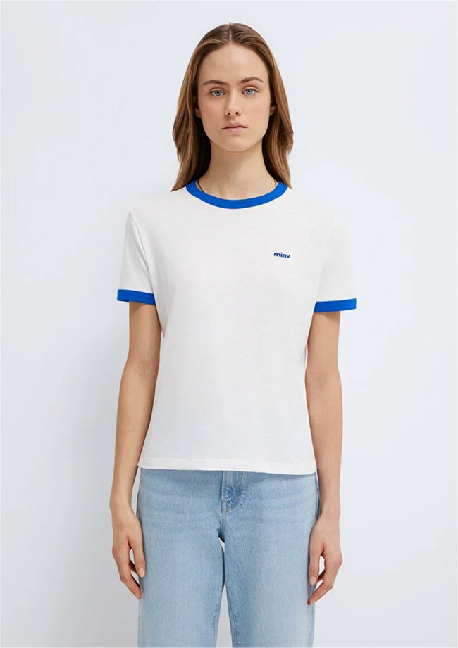 Mavi Y26 M1614089-70057 Kırık Beyaz Kadın T-shirt