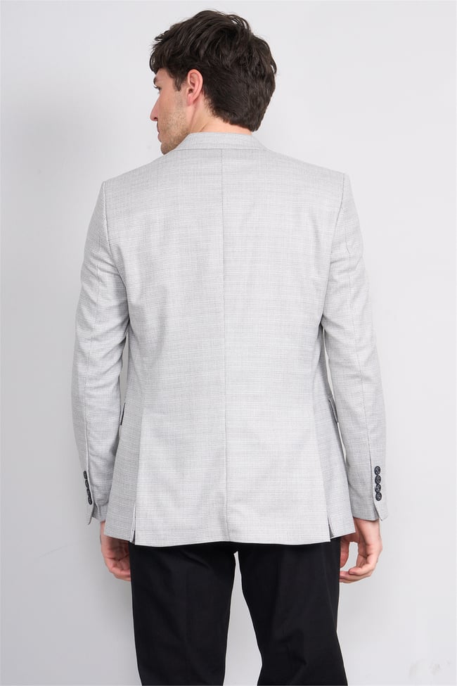 Mentality 4735 Erkek Slimfit Tek Ceket Siyah