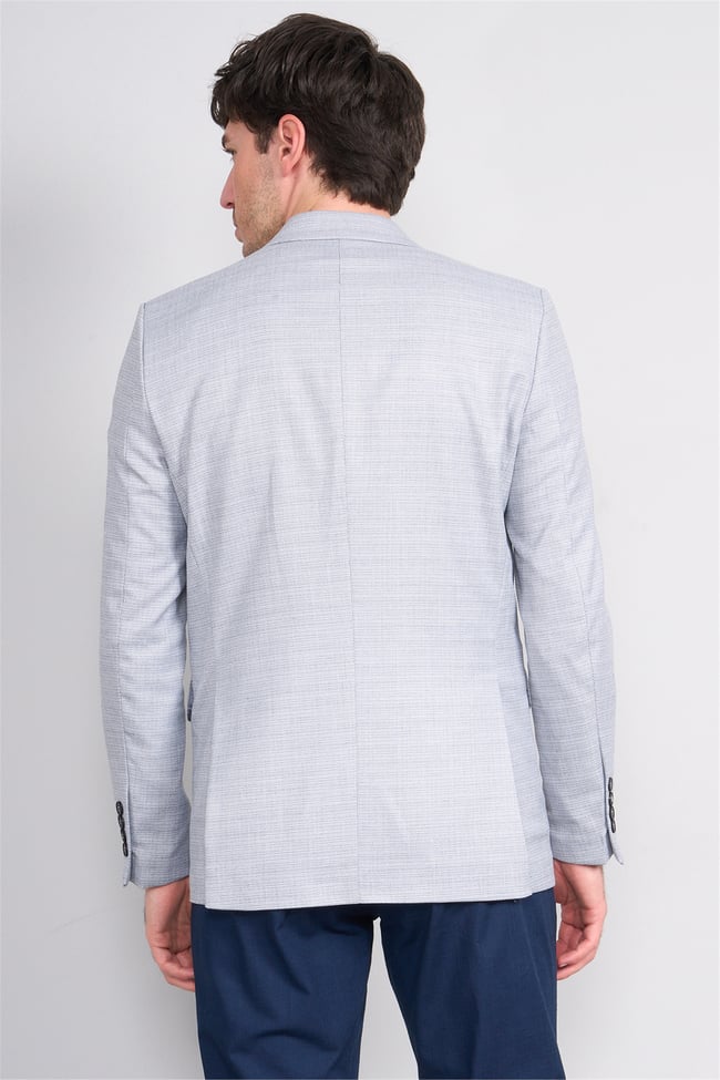 Mentality 4735 Erkek Slimfit Tek Ceket Lacivert