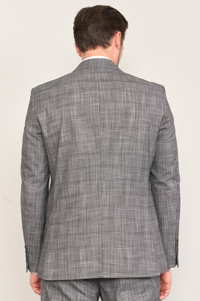 Mentality 9120 Erkek Mono Yaka Slim Fit Takım Elbise Siyah