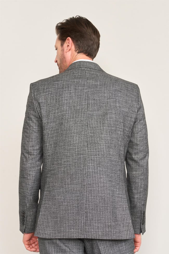 Mentality 9121 Erkek Mono Yaka Slim Fit Takım Elbise Siyah
