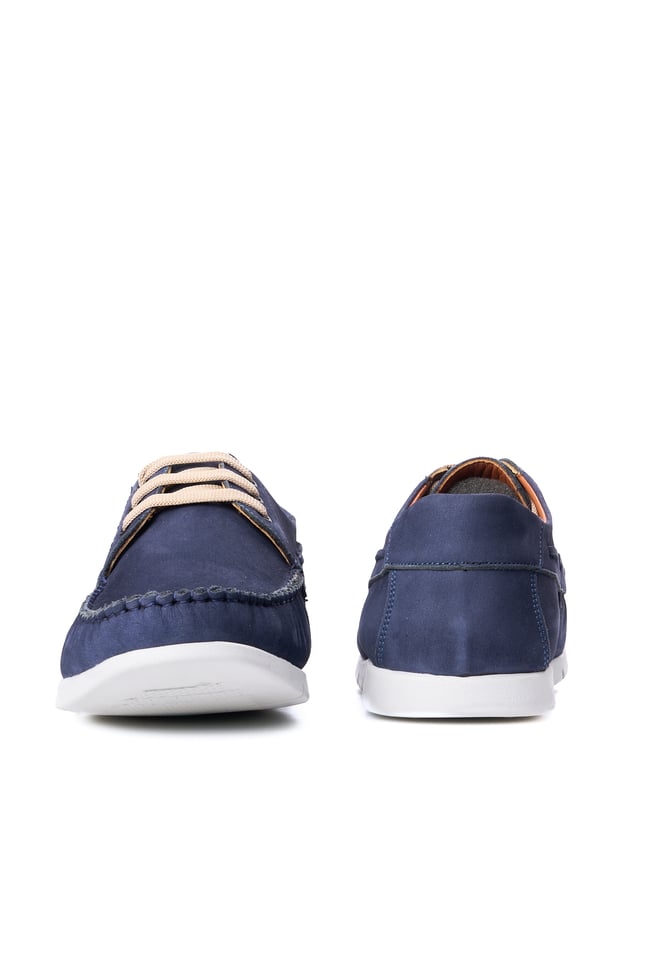 Meva 415 Lacivert Nubuk Erkek Deri Comfort Ayakkabı
