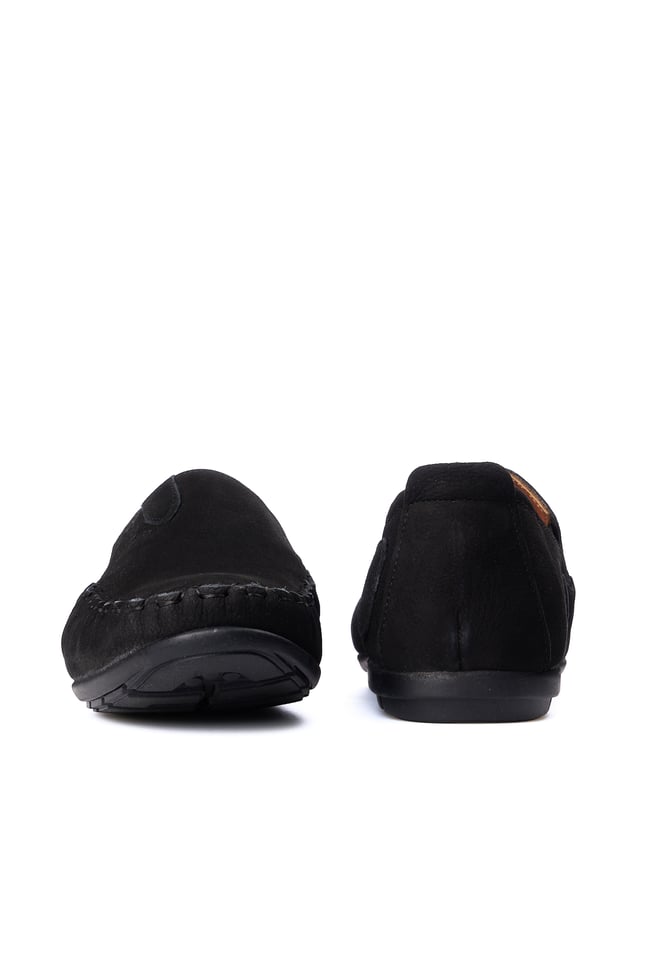 Meva 482 Siyah Nubuk Erkek Deri Comfort Ayakkabı