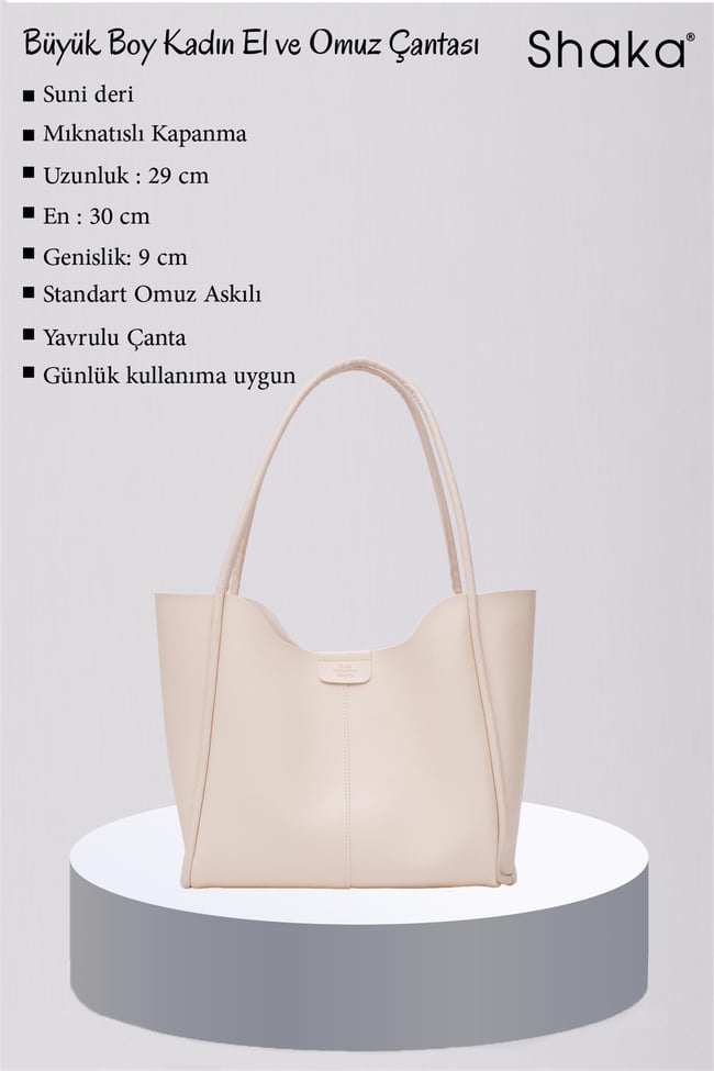 Mıyamıra Shk76 Bej Kadın Omuz Cantası