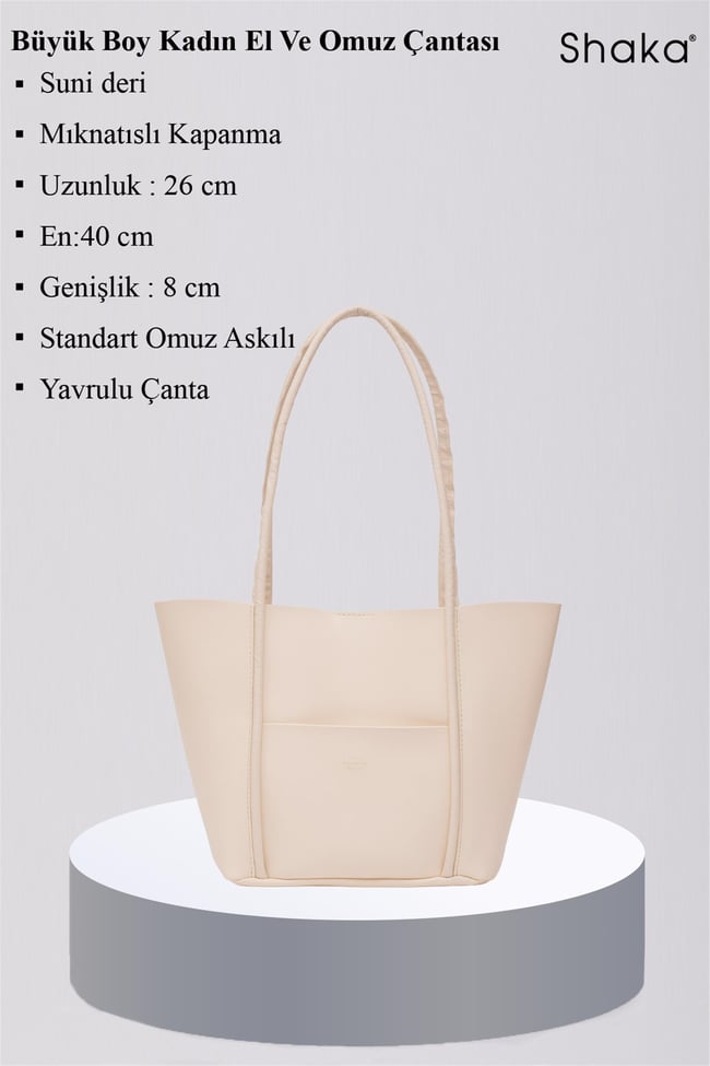 Mıyamıra Shk80 Bej Kadın Omuz Cantası