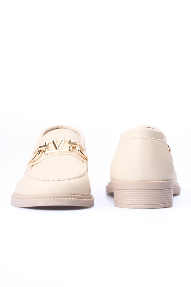 Nene 2141 Bej Kadın Loafer Ayakkabı