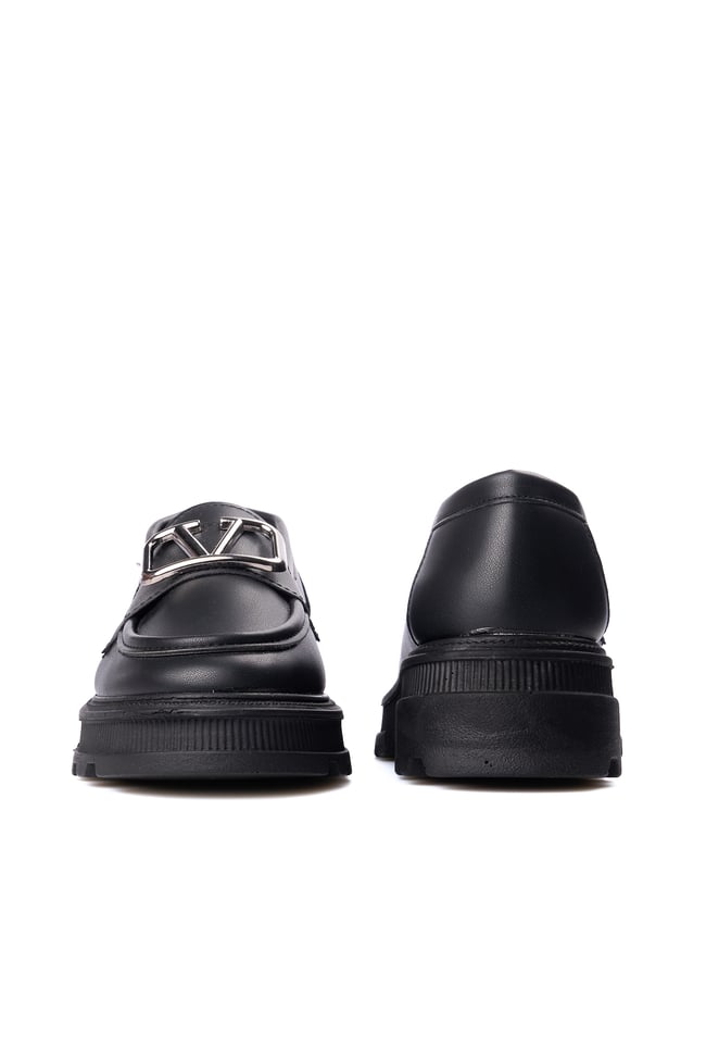 Nene 2460 Siyah Kadın Loafer Ayakkabı