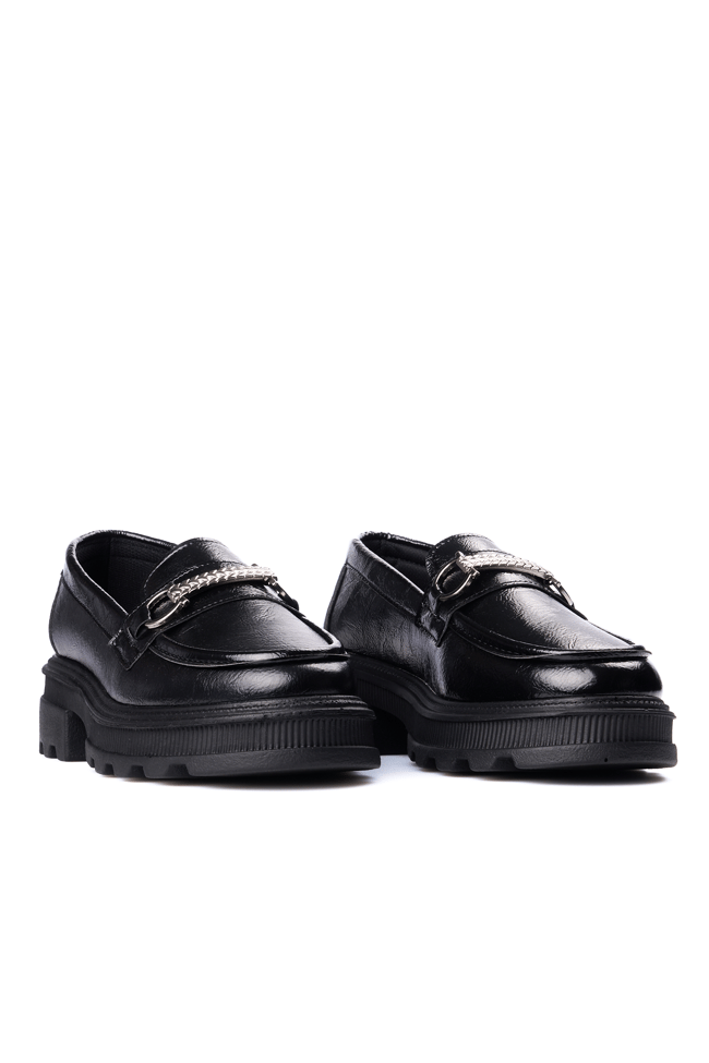 Nene 2465 Siyah Rgn Kadın Loafer Ayakkabı