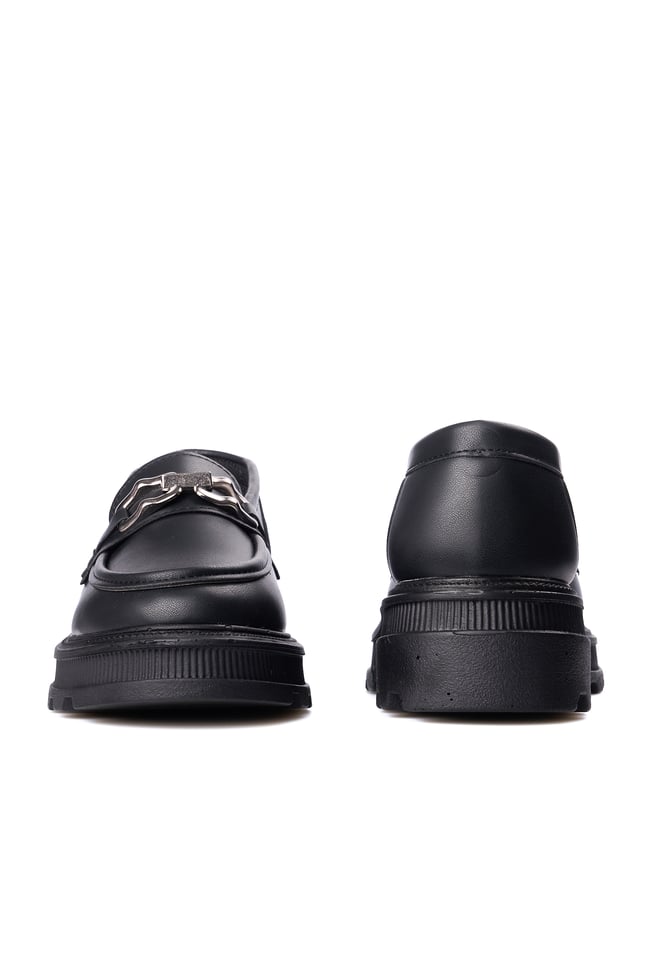 Nene 2468 Siyah Kadın Loafer Ayakkabı