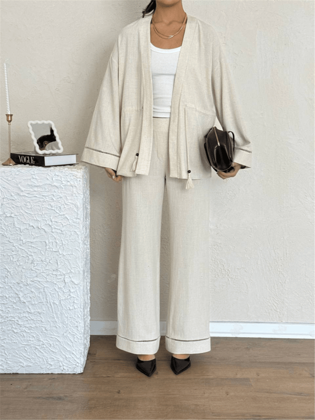 Nesil Y26 Eu2122 Bej Kadın Pantalonlu İkili Takım S-Xl