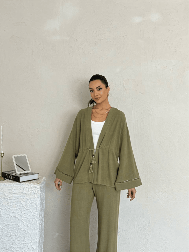 Nesil Y26 Eu2122 Haki Kadın Pantalonlu İkili Takım S-Xl