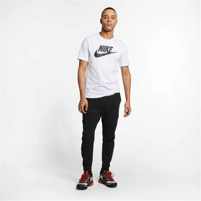 Nıke Ar5004 Sportswear T-Shırt 101 Whıte/Black Erkek T-Shırt