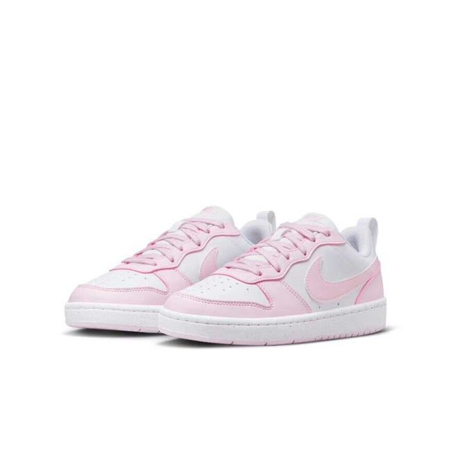Nıke Dv5456 Court Borough Low Recraft Gs 105 Whıte/Pınk Foam Garson Spor Ayakkabı