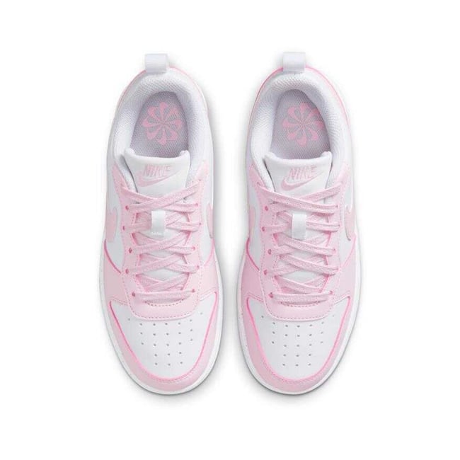 Nıke Dv5456 Court Borough Low Recraft Gs 105 Whıte/Pınk Foam Garson Spor Ayakkabı