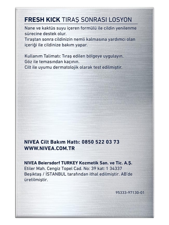 NIVEA 100ML AFTER SHAVE FRESH KICK