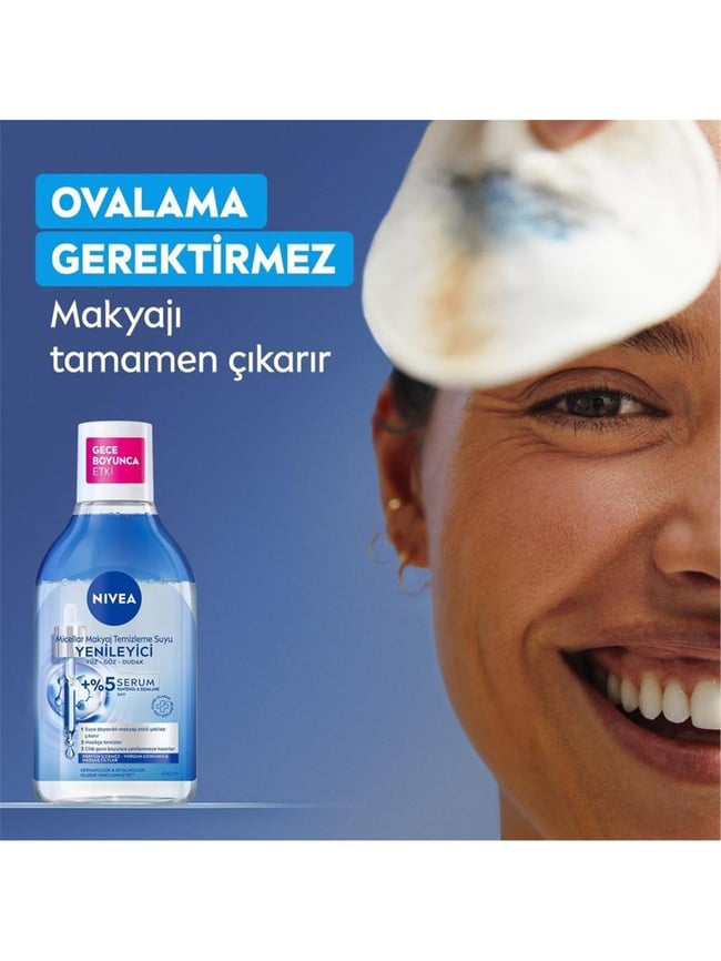 NIVEA 400ML MICCELAR SERUM ETKILI YENILEYICI YUZ TEM.SUYU