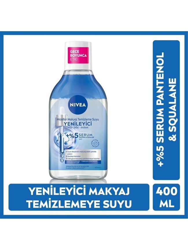 NIVEA 400ML MICCELAR SERUM ETKILI YENILEYICI YUZ TEM.SUYU