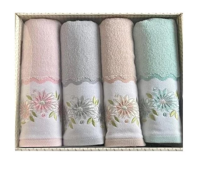 Özdilek Salvia 4 Lü Kutulu Havlu Nak-4 50X85 Renkli