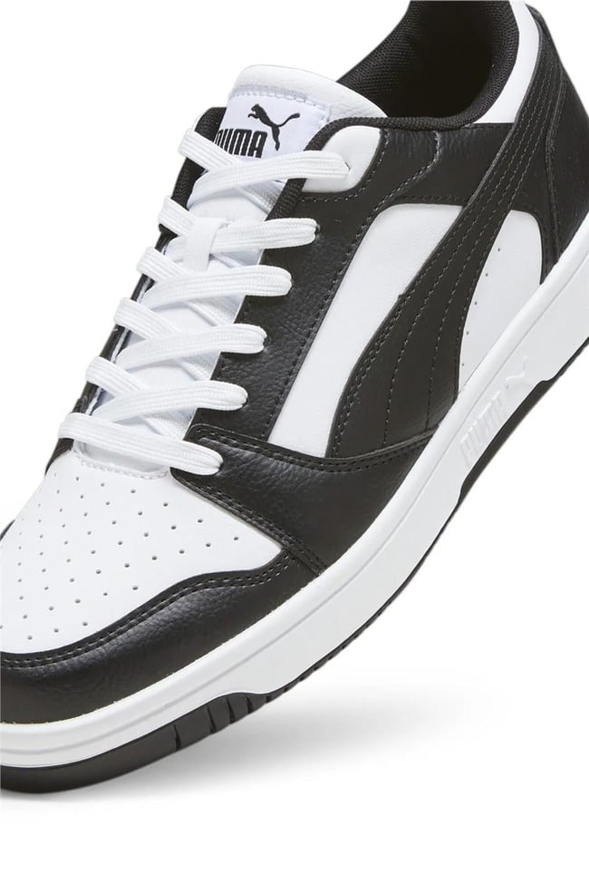 Puma 392328 01 Rebound V6 Low Puma White-Puma Black-Pum Yetişkin Erkek Sneaker Ayakkabısı