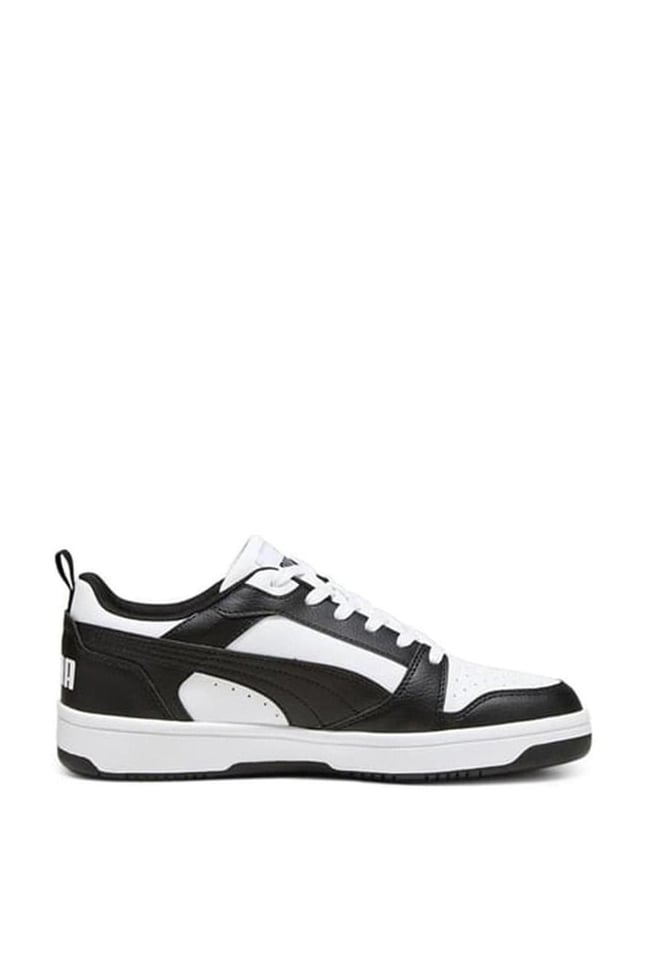Puma 392328 01 Rebound V6 Low Puma White-Puma Black-Pum Yetişkin Erkek Sneaker Ayakkabısı