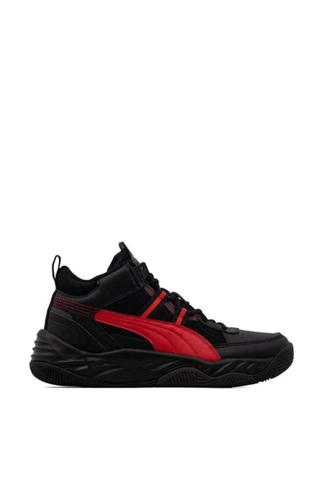 Puma 392329 Puma Rebound Future Nextgen Black-For All Time Red-Coal Erkek Basketbol Ayakkabısı