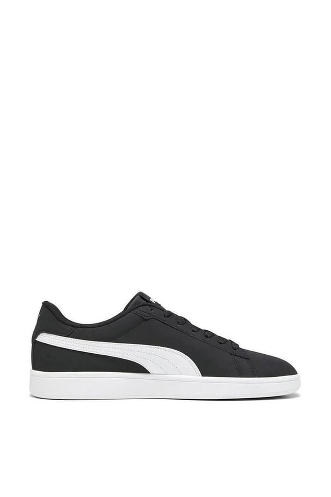 Puma 392336 01 Puma Smash 3.0 Buck Puma Black-Puma Whıt E Yetişkin Erkek Tennıs Sneaker