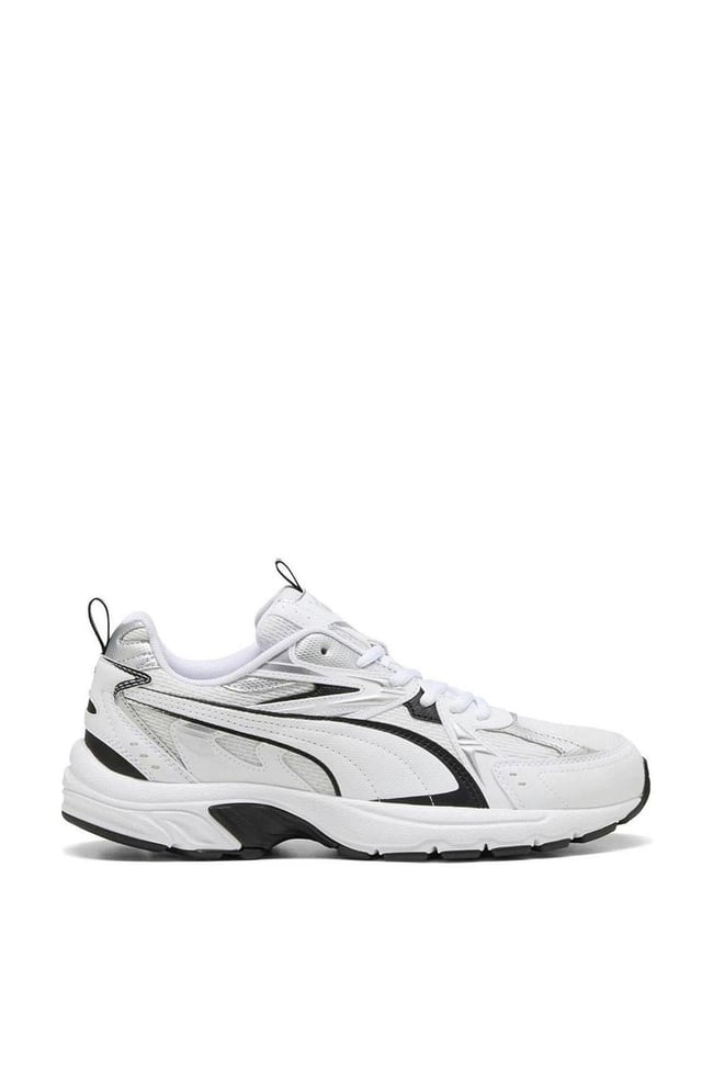 Puma 402623-01 Mılenıo Tech_ Whıte-Puma Black-Puma Sılver Unısex Yuruyus Ayakkabısı