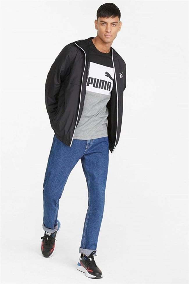 Puma 847484 01 Ess Solıd Wındbreaker Puma Black Erkek Esofman Ust
